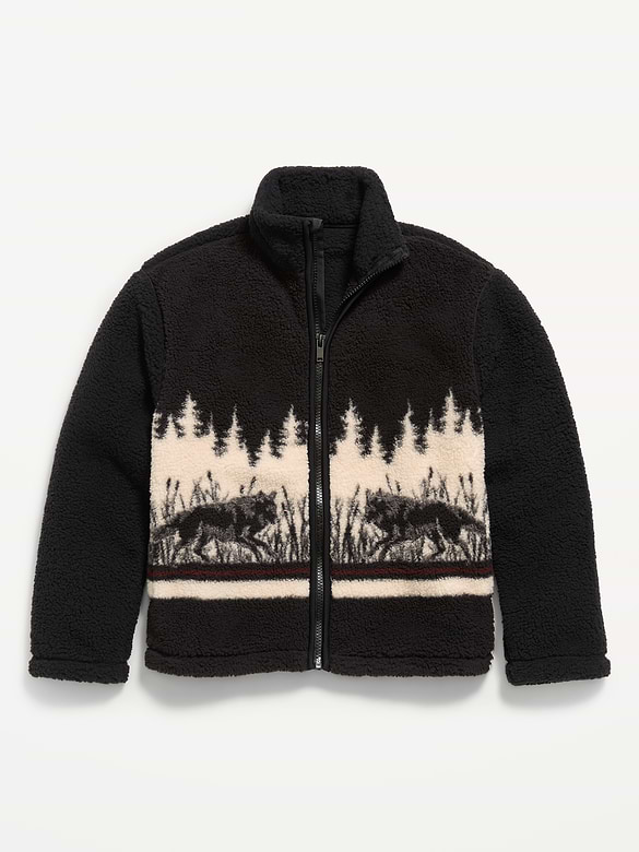 Sherpa Full-Zip Jacket for Boys