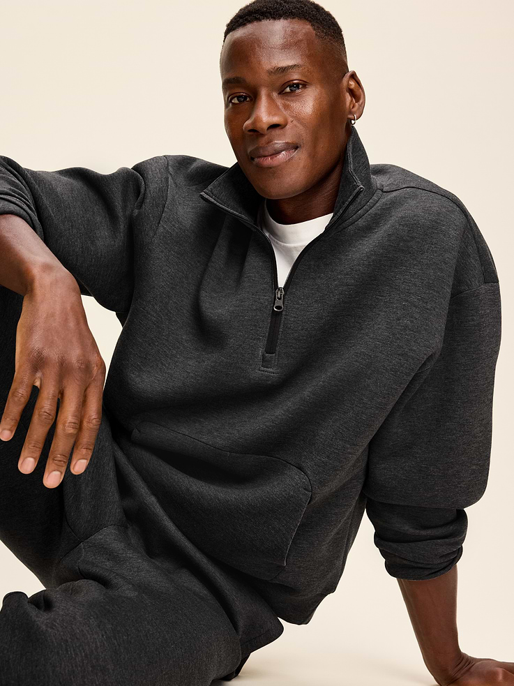 Image number 3 showing, Bounce Fleece Oversized Half-Zip Pullover