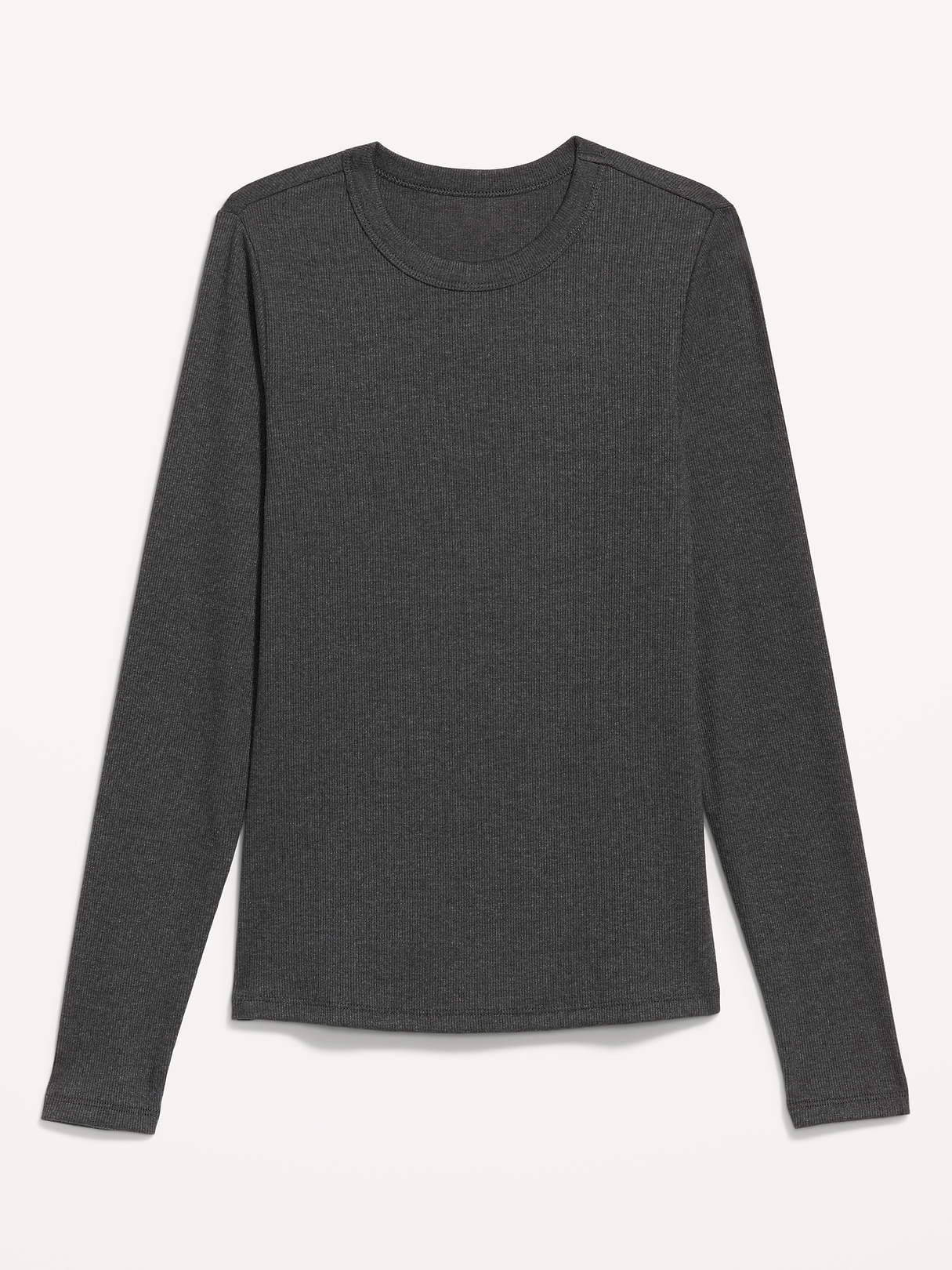 Snug Long-Sleeve Ribbed T-Shirt | Old Navy