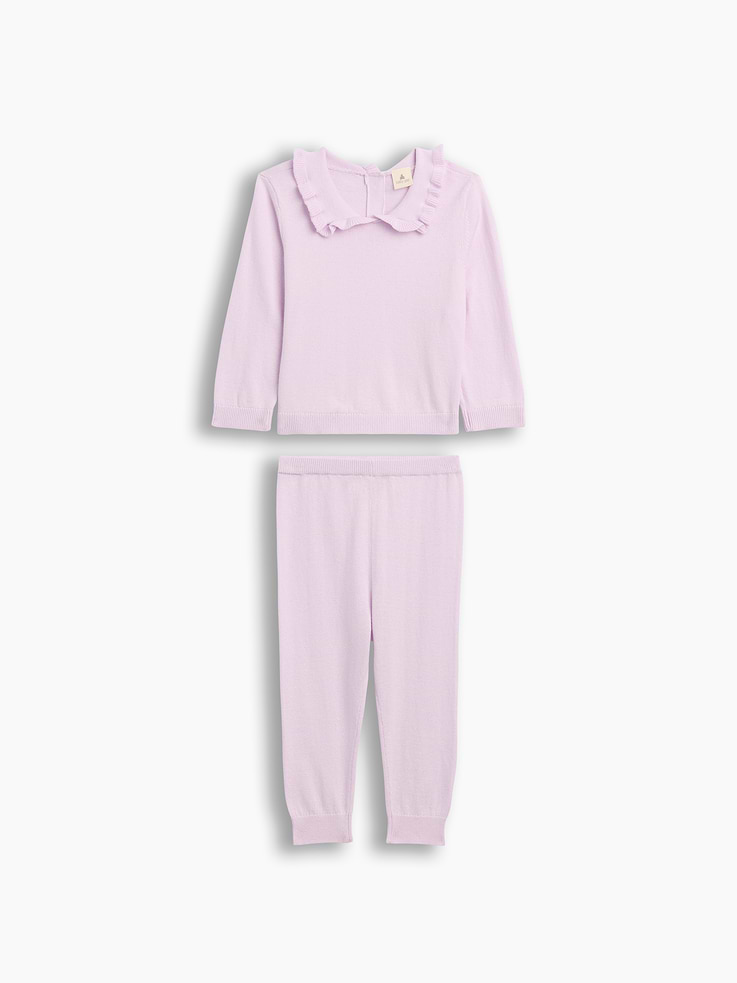Image number 1 showing, Baby Two-Piece Collared Sweater Set