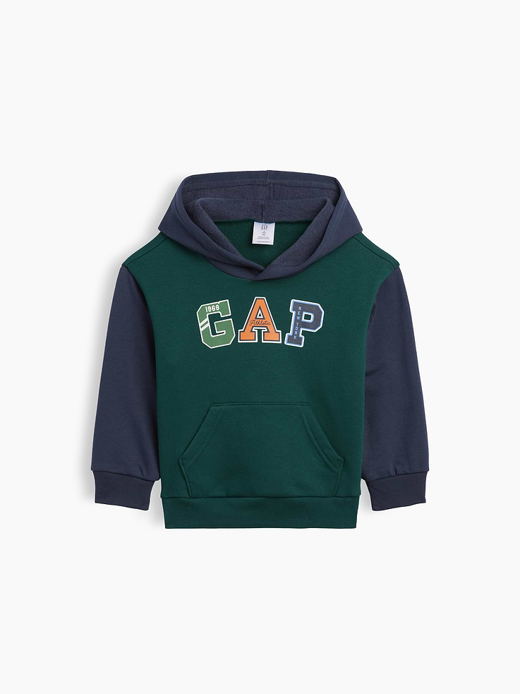 Image number 1 showing, babyGap Relaxed Colorblock Logo Hoodie