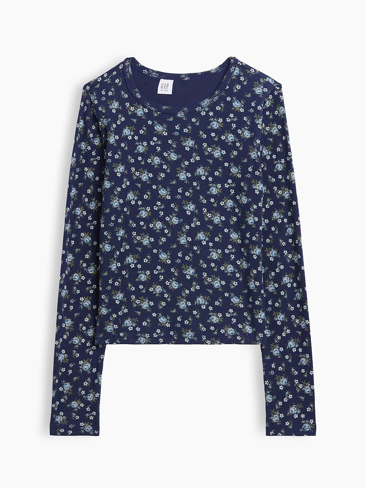 Image 1 of 3, Soft ribbed knit., Long sleeves., Crewneck., Select styles have graphic at front or allover print., Product #1178671