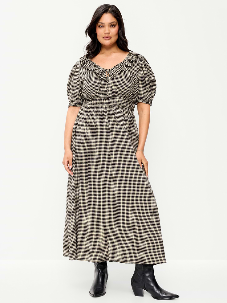 Image number 9 showing, Ruffle-Trim Boho Maxi Dress