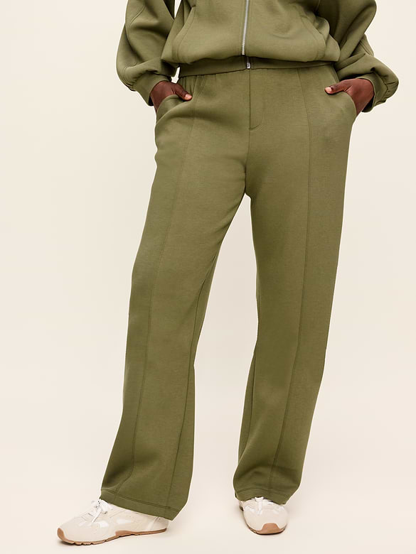 High-Waisted Bounce Fleece Trouser Sweatpants