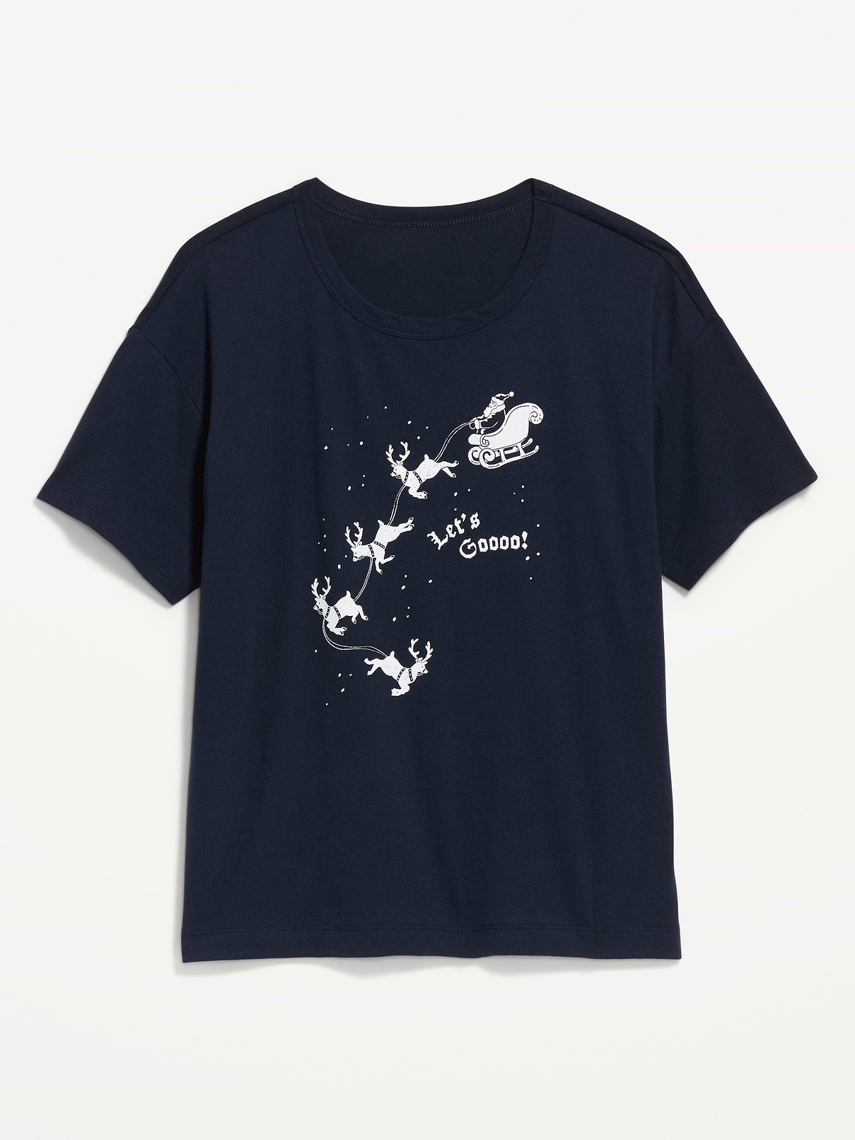 Image 2 of 2, Short-Sleeve Graphic Pajama T-Shirt