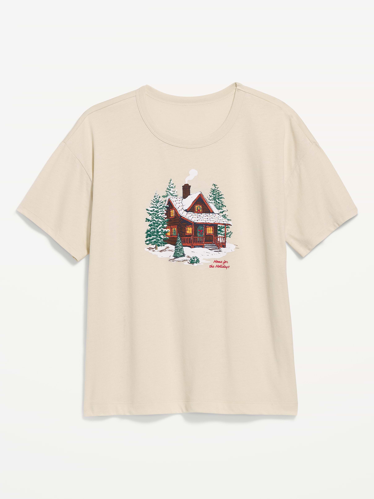 Image 2 of 2, Short-Sleeve Graphic Pajama T-Shirt