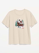 Image 2 of 2, Short-Sleeve Graphic Pajama T-Shirt