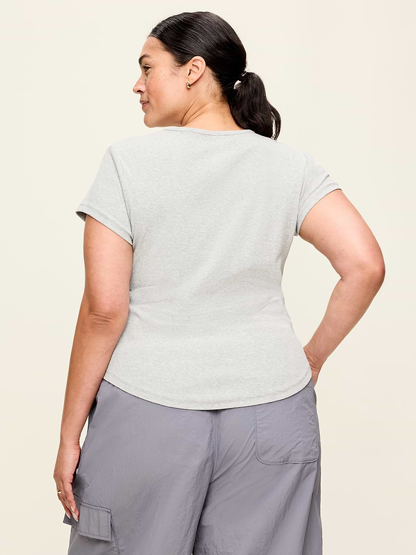 CloudLite Crew-Neck Ribbed T-Shirt