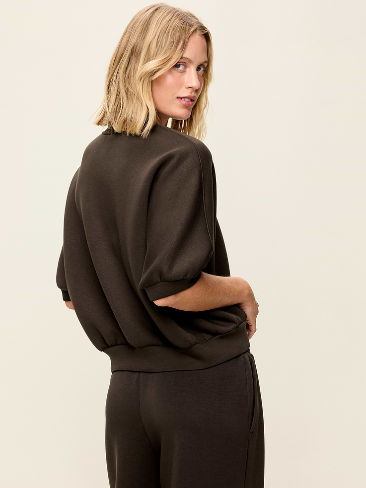 Image number 2 showing, Bounce Fleece Dolman-Sleeve Top