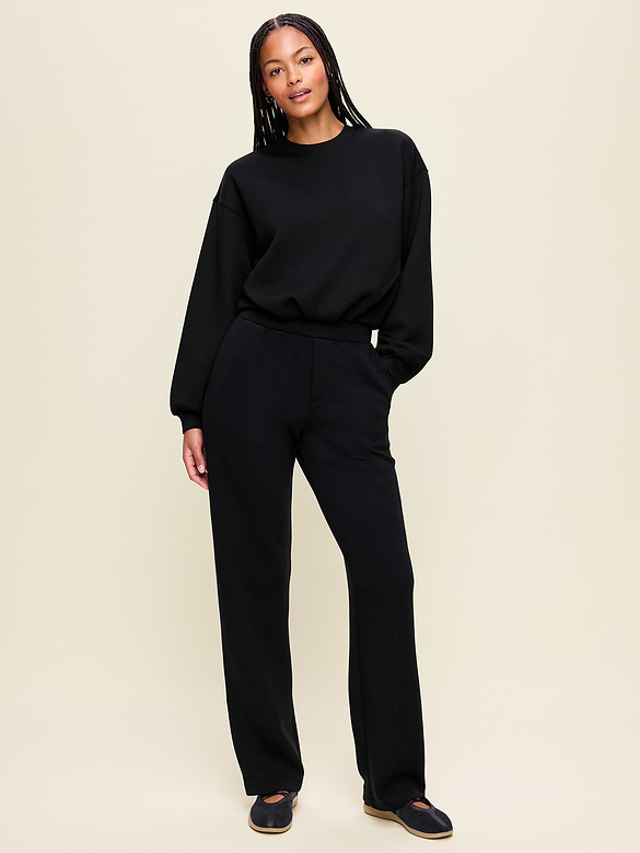 High-Waisted Bounce Fleece Trouser Sweatpants