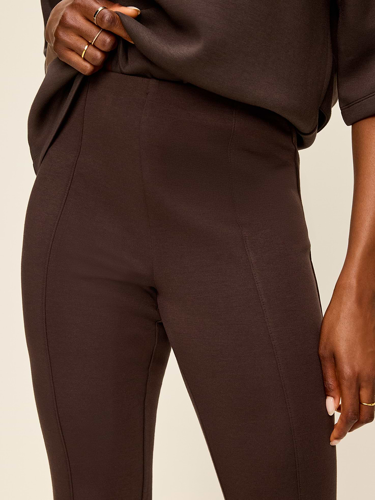 Image number 5 showing, High-Waisted Bounce Fleece Flare-Leg Sweatpants