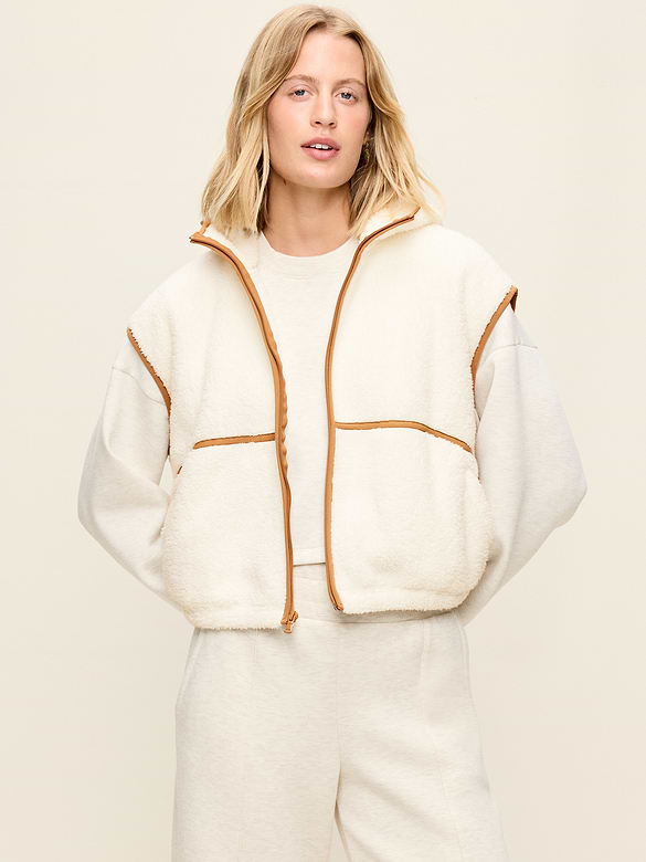 Hooded Sherpa Vest
