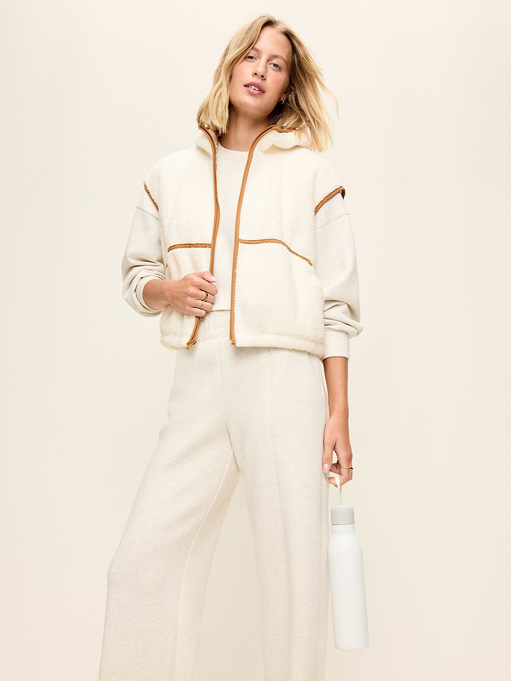 Image 3 of 8, Hooded Sherpa Vest