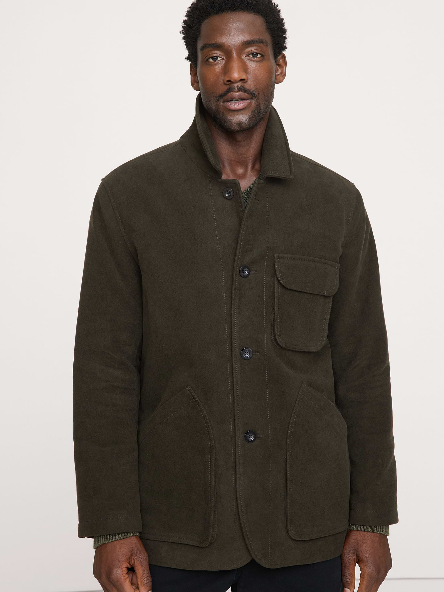 Image 4 of 8, Italian Moleskin Barn Jacket