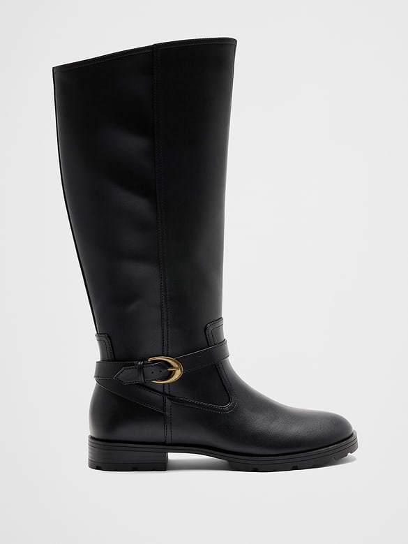 Vegan Leather Riding Boot