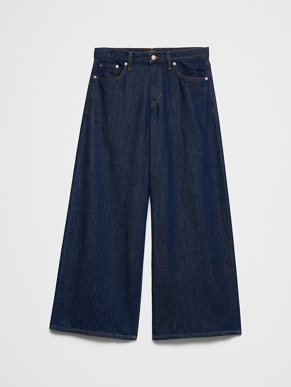 Wide-Leg Mid-Rise Jean