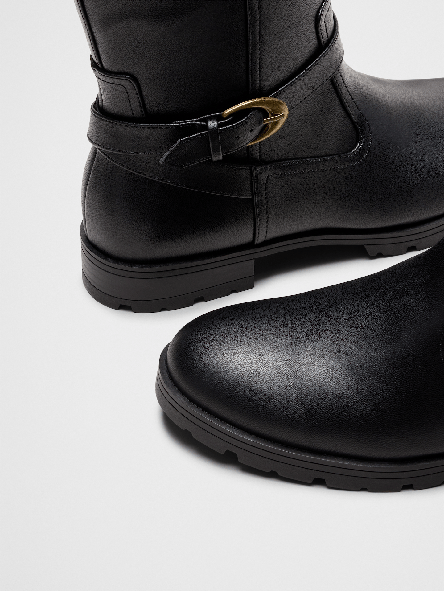 Image 5 of 5, Vegan Leather Riding Boot
