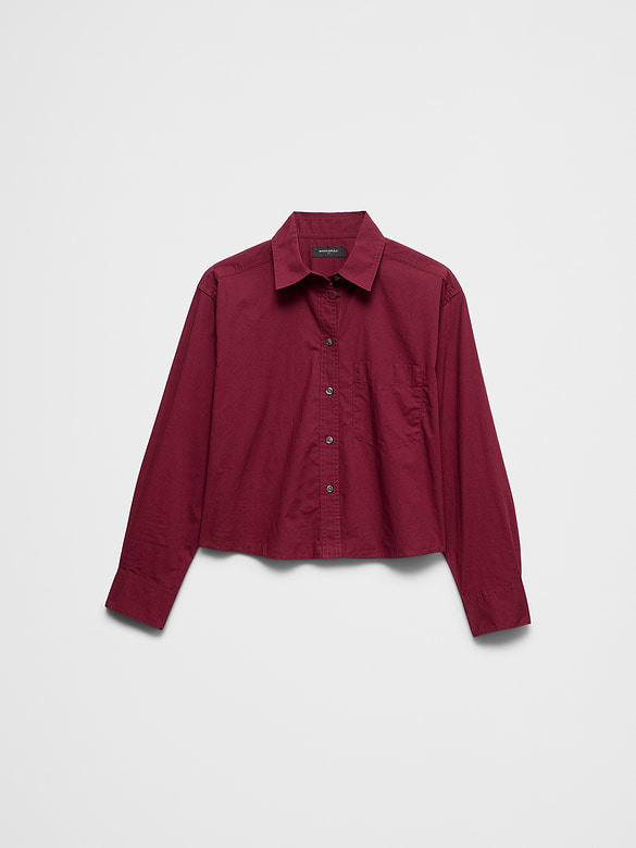 Cotton Cropped Shirt