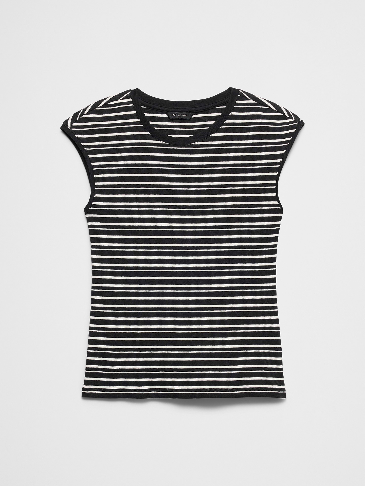 Image number 4 showing, Ribbed Cap-Sleeve T-Shirt