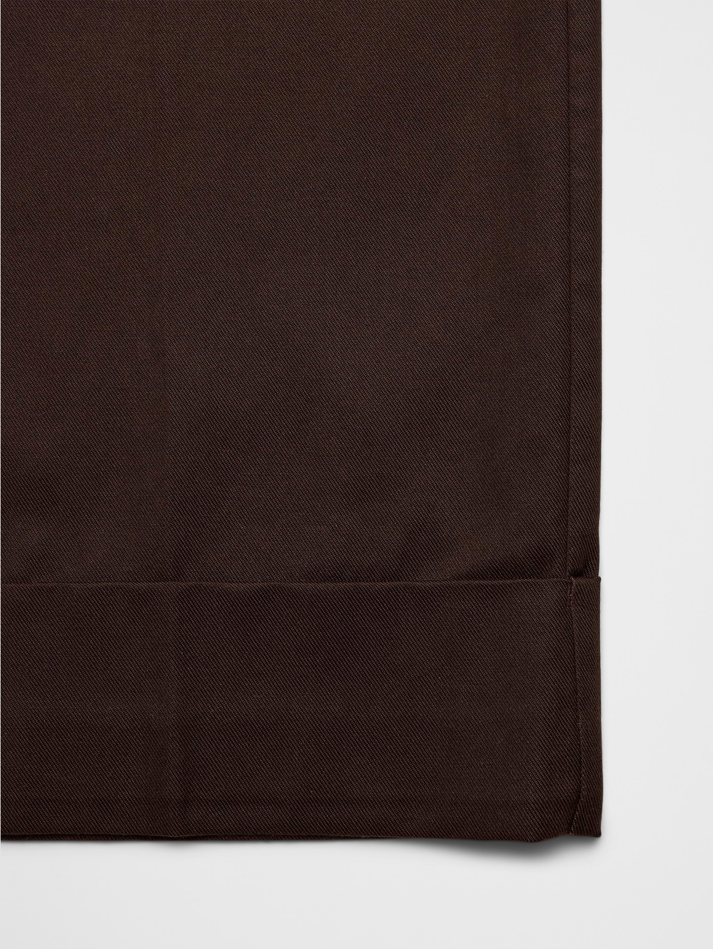 Image number 7 showing, Wide-Leg Mid-Rise Drapey Twill Cuffed Pant