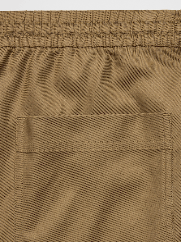 Wide-Leg Mid-Rise Utility Painters Twill Pull-On Pant