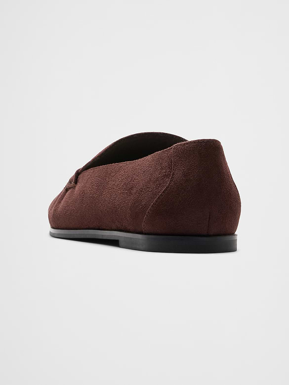 Vegan Leather Gathered Loafer