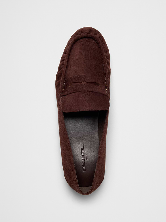 Vegan Leather Gathered Loafer