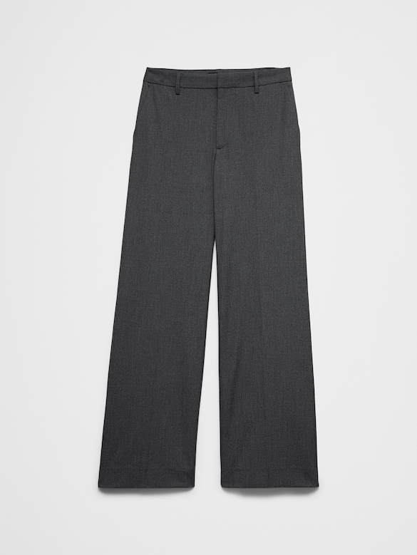 Wide-Leg High-Rise Sculpted Trouser