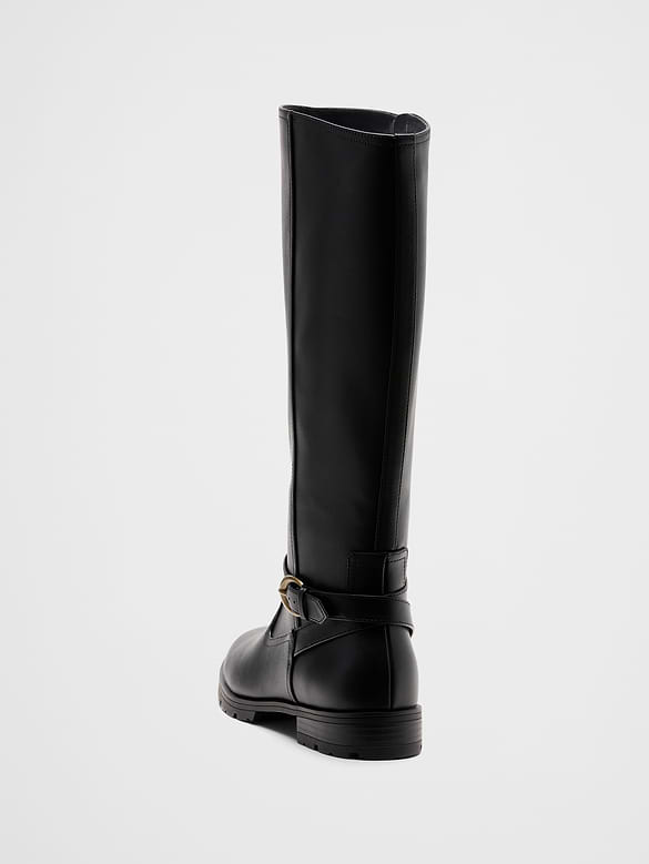 Vegan Leather Riding Boot