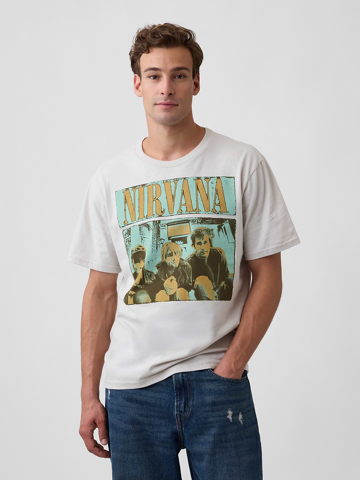 Image number 1 showing, Nirvana Everyday Soft Relaxed Graphic T-Shirt