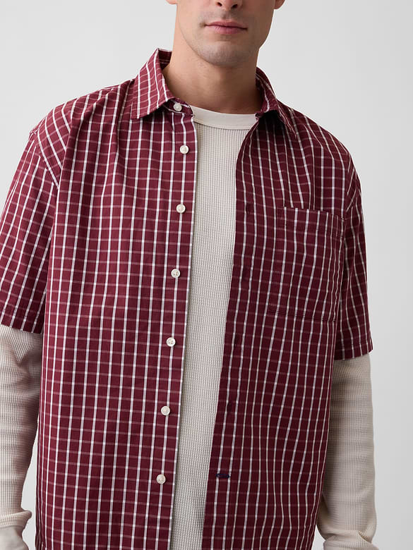 Poplin Shirt in Boxy Fit