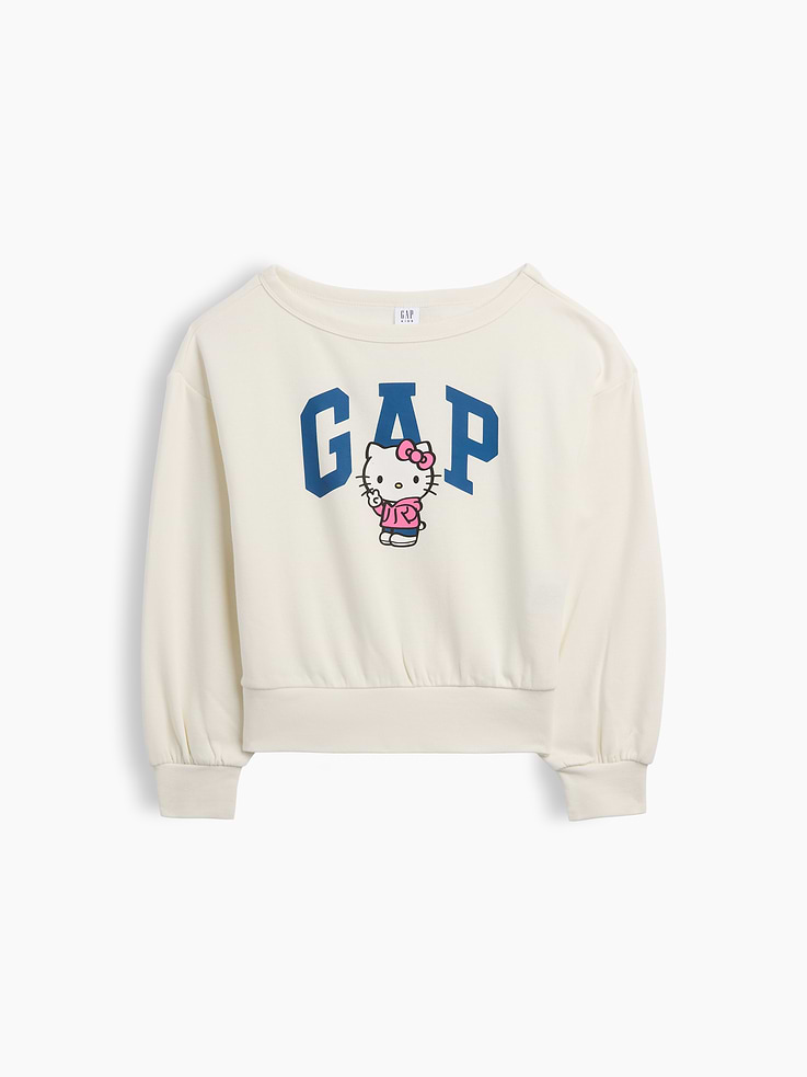 Image number 1 showing, GapKids Hello Kitty Relaxed Logo Sweatshirt