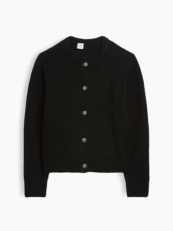 Kids Relaxed Shaker-Stitch Cardigan