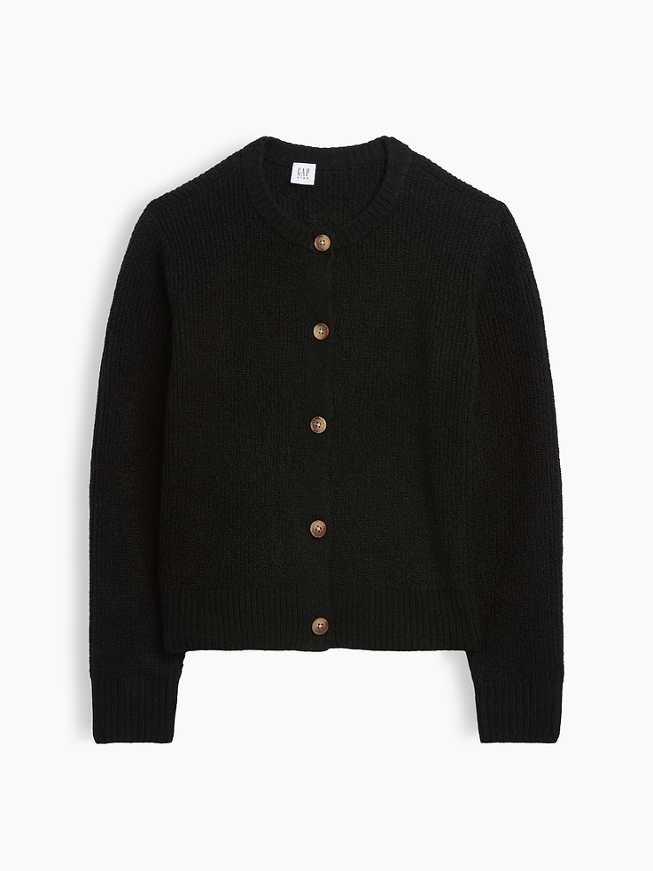 Image number 1 showing, Kids Relaxed Shaker-Stitch Cardigan
