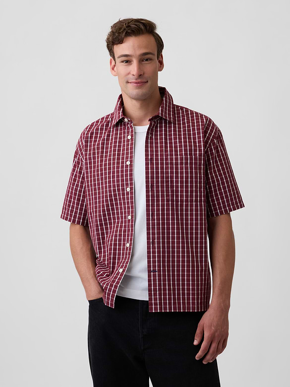 Poplin Shirt in Boxy Fit