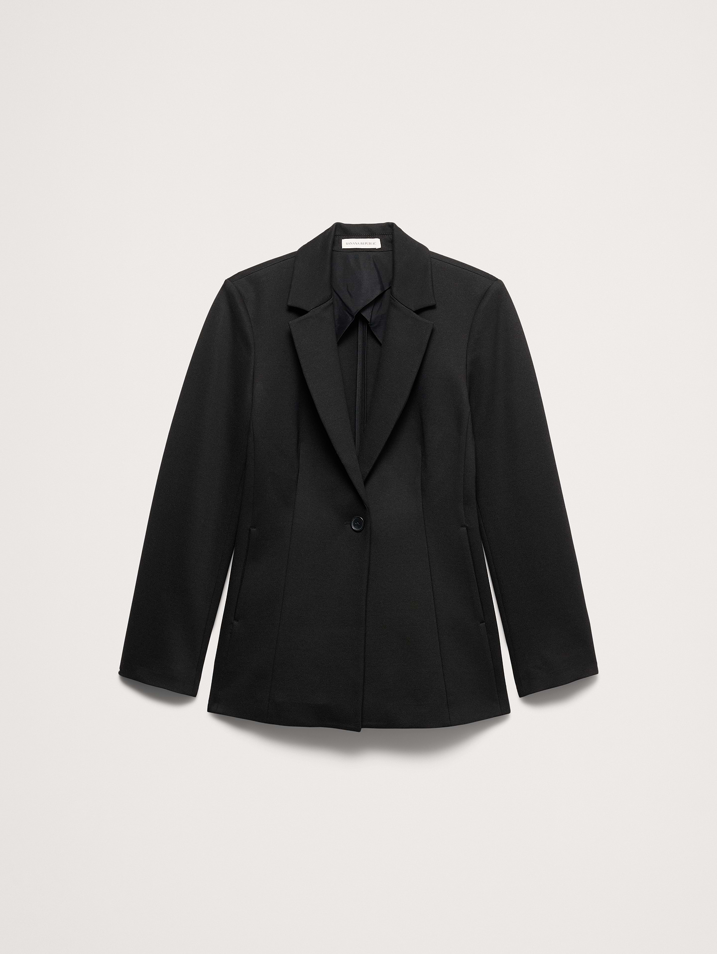 L'image numéro 5 présente Blazer tout-aller ajusté en tricot point de Rome