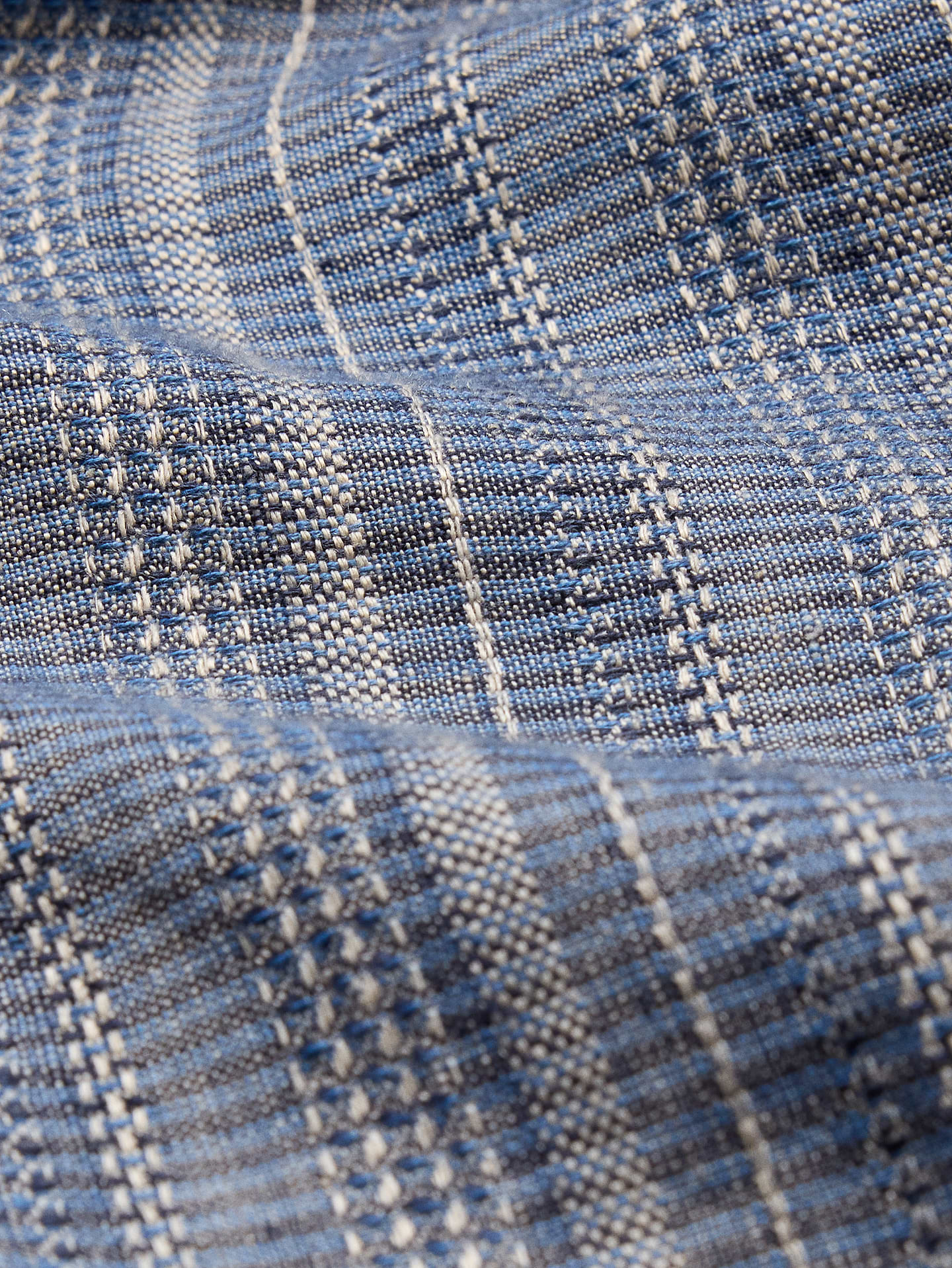 Image number 3 showing, Standard-Fit Textured Linen-Cotton Shirt
