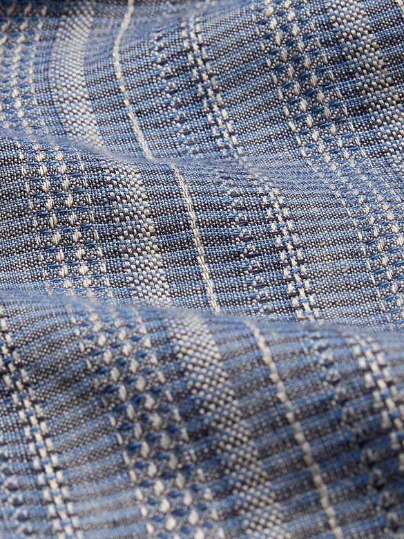 Chemise de coupe standard en mélange de lin et coton texturé