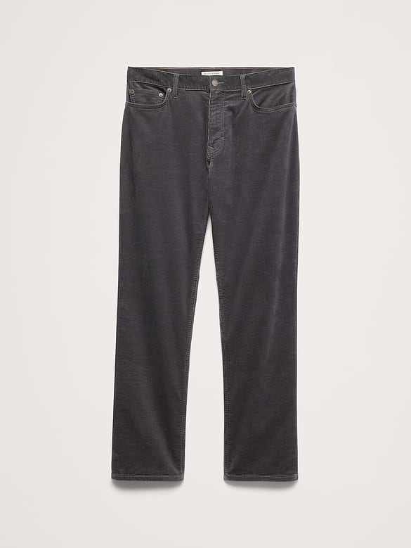 Pantalon Voyageur droit en velours côtelé