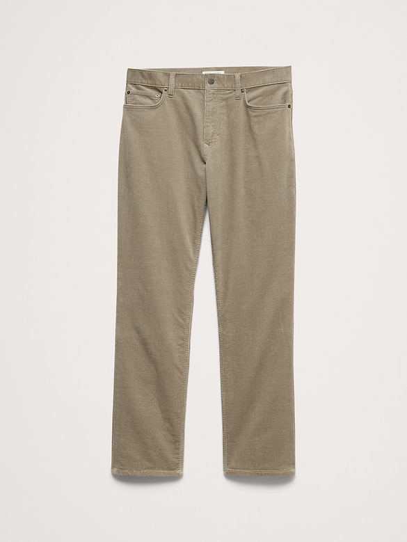 Pantalon Voyageur droit en velours côtelé