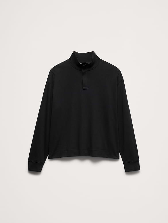 Polo luxueux à demi-glissière