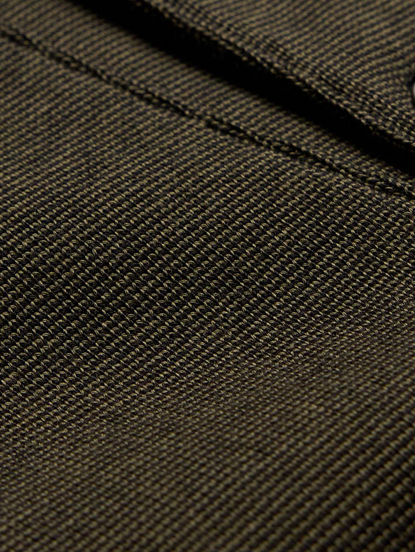 Ribbed Cotton Henley T-Shirt