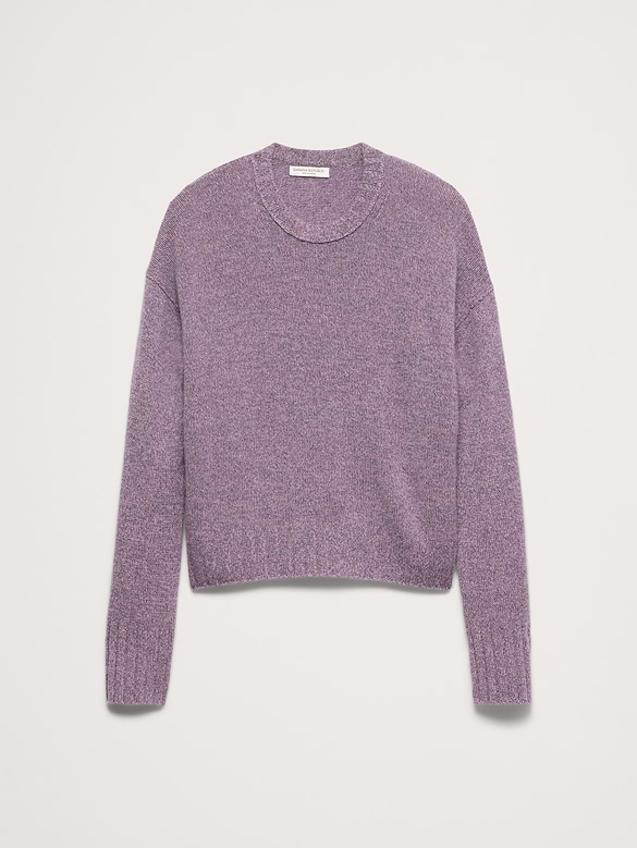 Oversized Midweight Cashmere Crew-Neck Sweater