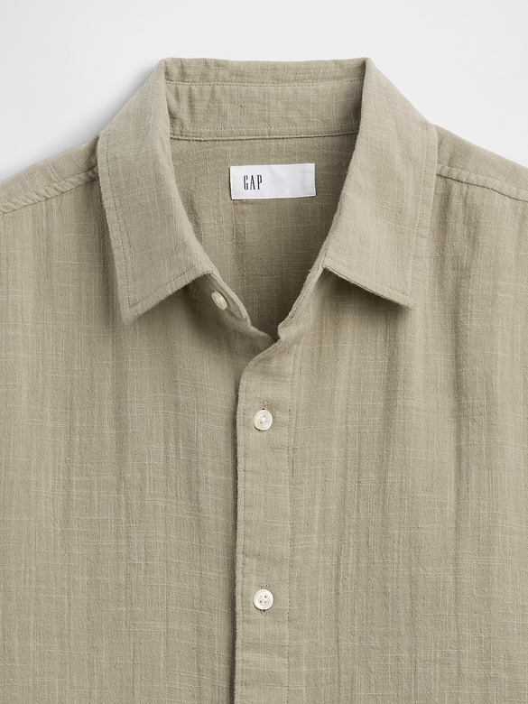 Gauze Shirt in Boxy Fit