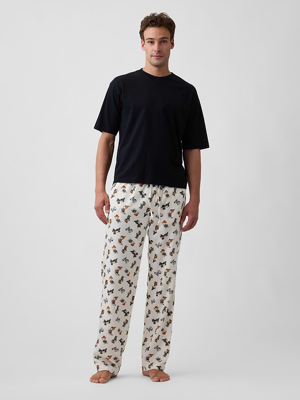 Peanuts Relaxed Print Flannel PJ Pants