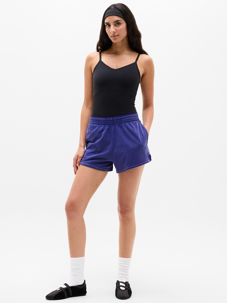 Image number 1 showing, Airy Cotton Terry Snow Wash Shortie