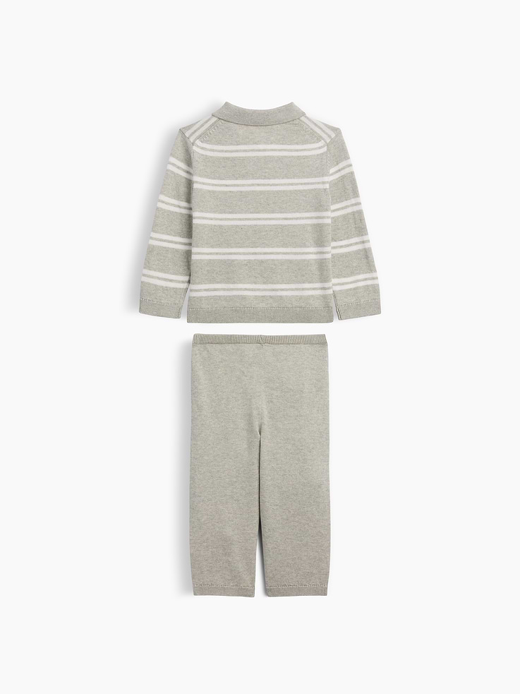 Image number 3 showing, Baby Two-Piece Collared Sweater Set