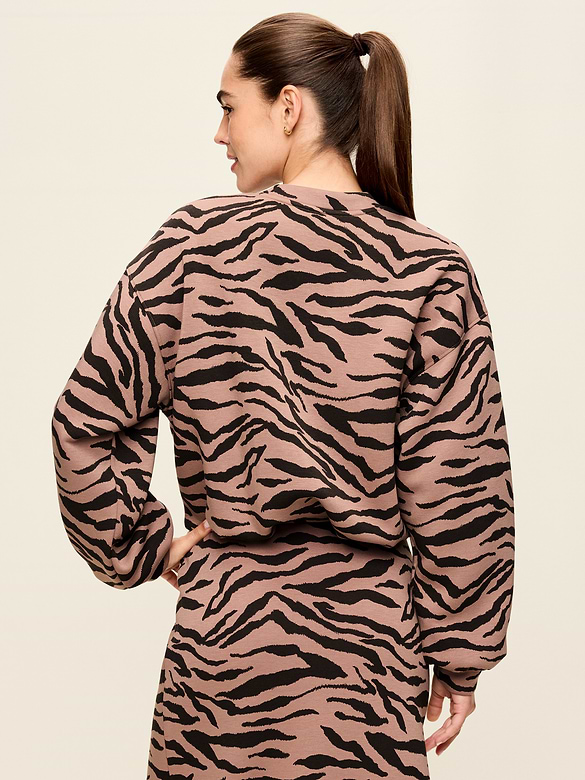 Bounce Fleece Bubble-Hem Sweatshirt