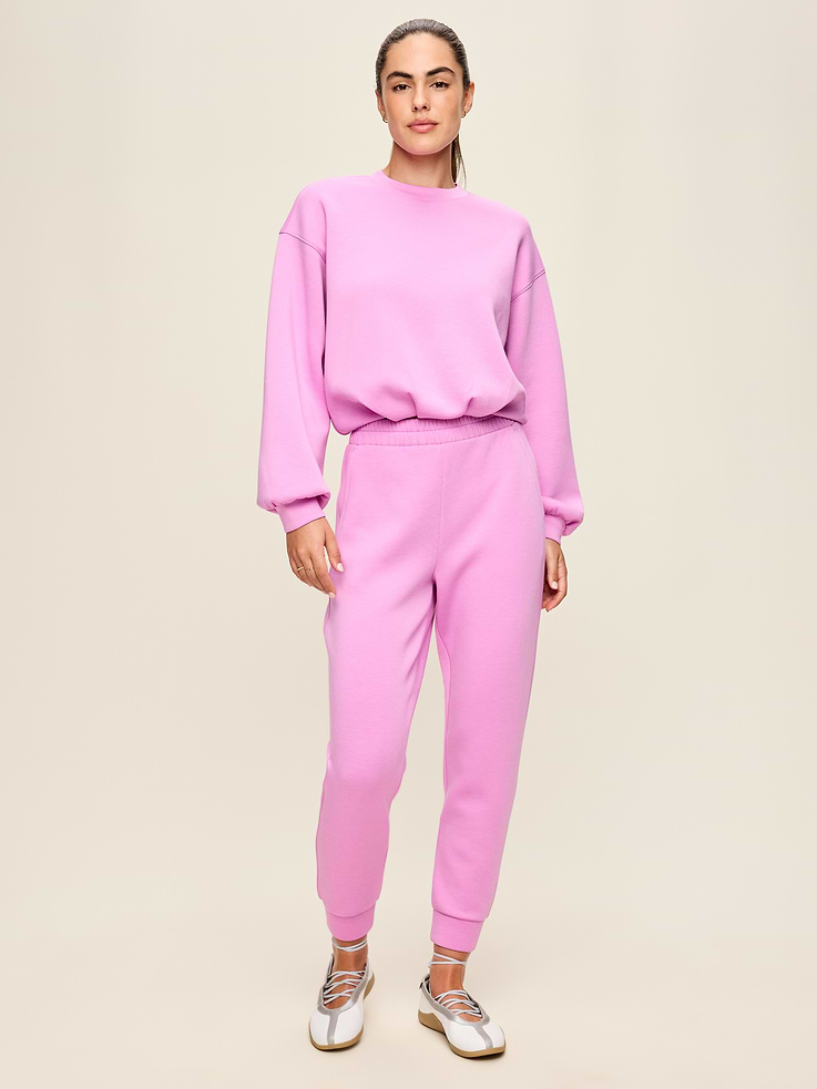 Image number 2 showing, High-Waisted Bounce Fleece Jogger Sweatpants
