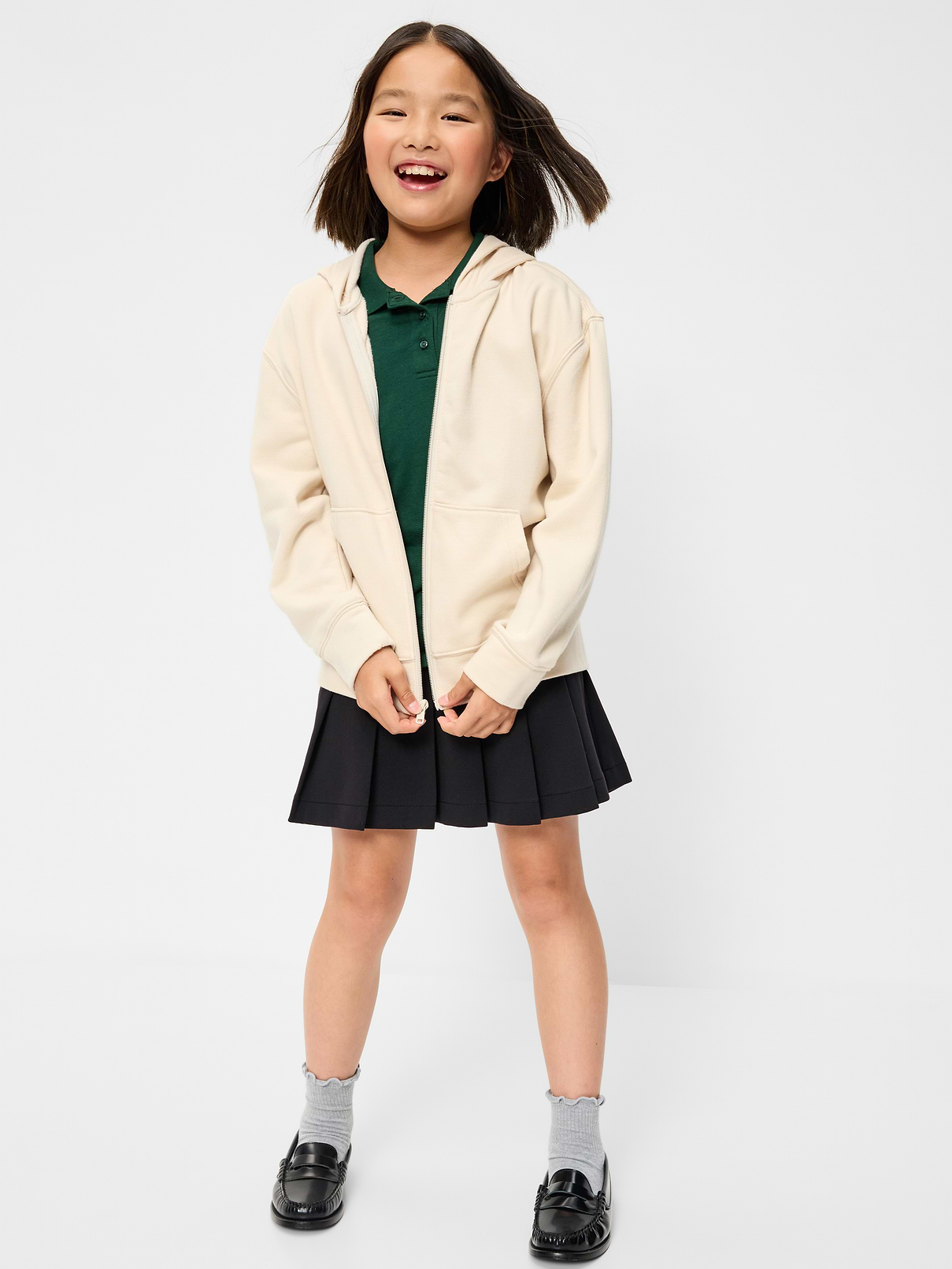 Image number 2 showing, School Uniform Ponte-Knit Pleated Skort for Girls
